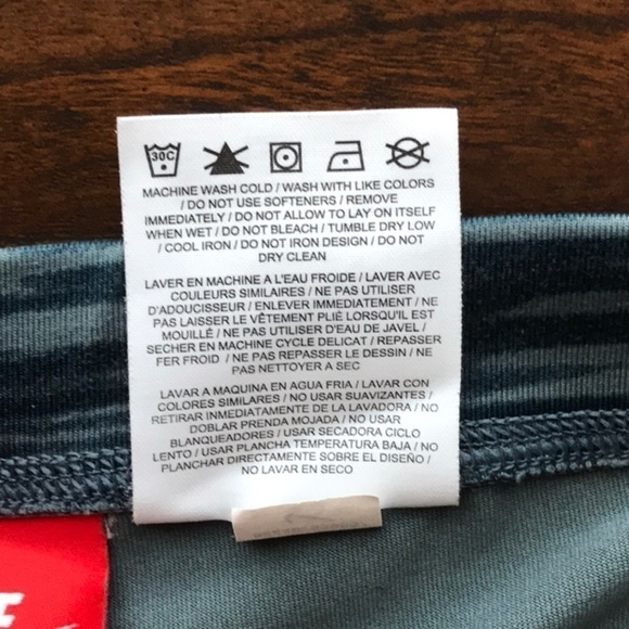 NIKE Women's Small Navy and Light Blue Yoga Leggings Feminine Athleisure - Picture 5 of 5